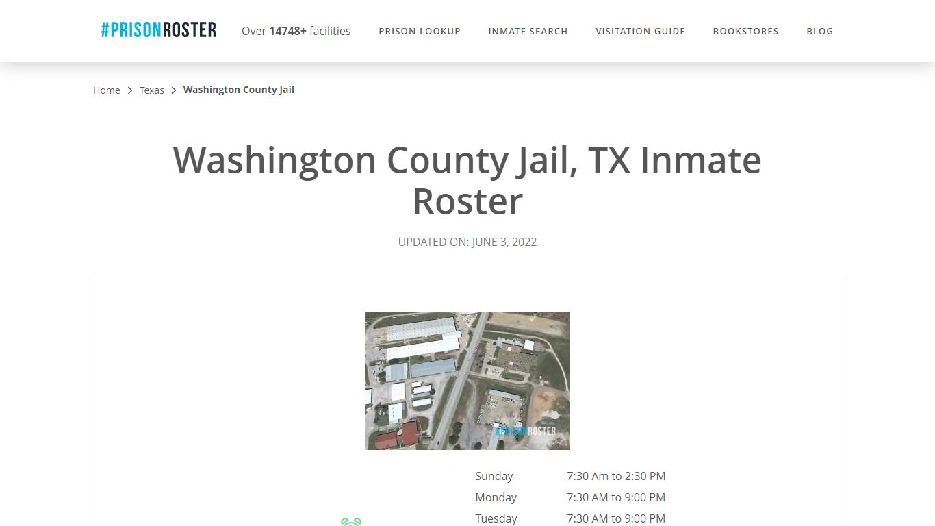 Washington County Jail, TX Inmate Roster